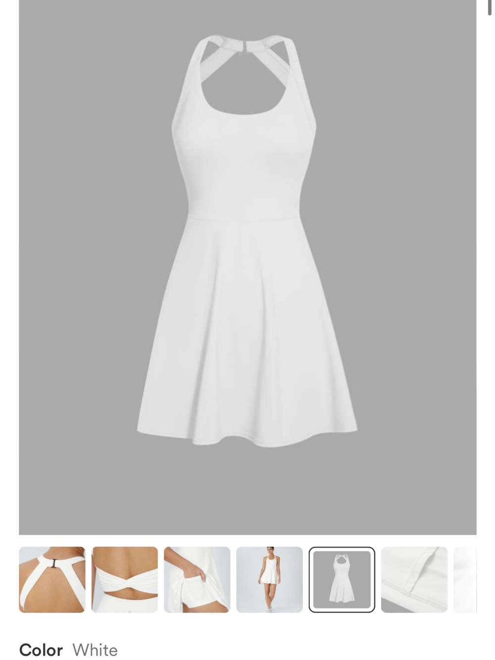 Backless Twisted Active Dress